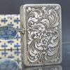 Bật Lửa Bạc Ý Đúc Nguyên Khối SX Thủ Công Thập Niên 1940s BK22