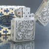 Bật Lửa Bạc Ý Đúc Nguyên Khối SX Thủ Công Thập Niên 1940s BK22