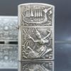 Bật Lửa Bạc Thái Đúc Nguyên Khối SX Thủ Công Thập Niên 1960s BK23