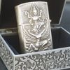Bật Lửa Bạc Thái Đúc Nguyên Khối SX Thủ Công Thập Niên 1960s BK23