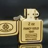 BẬT LỬA ZIPPO  BRASS REPLICA 1941 ZIPPO FANCY GOLD ZKB42