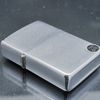 Bật Lửa Zippo Cổ Đồng Khối Mạ Chrome Phay Xước Trơn 2 Mặt Năm 1982 Đời 8 Vạch Huyền ZC230