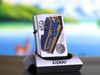 BẬT LỬA ZIPPO CHROME BÓNG SƠN HẤP NHIỆT CHỦ ĐỀ ĐẦU MÁY XE LỬA ĐỜI XVI NĂM 2000 ZL54