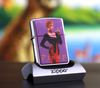 BẬT LỬA ZIPPO CHROME BÓNG CHỦ ĐỀ EMBLEM MẪU GIRL PINUP ĐỜI XII NĂM 1996 ZL62