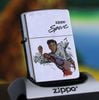 BẬT LỬA ZIPPO CHROME BÓNG SƠN HẤP NHIỆT CHỦ ĐỀ THỂ THAO BÓNG ĐÁ ĐỜI XIII NĂM 1997 ZL29