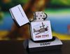 BẬT LỬA ZIPPO CHROME BÓNG SƠN HẤP NHIỆT CHỦ ĐỀ MÁY BAY ĐỜI IX NĂM 1993 ZL36