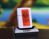 BẬT LỬA ZIPPO CHROME BÓNG SƠN HẤP NHIỆT CHỦ ĐỀ HÃNG BIA ĐỜI VIII NĂM 1997 ZL6