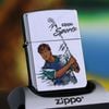 BẬT LỬA ZIPPO CHROME BÓNG SƠN HẤP NHIỆT CHỦ ĐỀ THỂ THAO ĐÁNH GOLF ĐỜI XVI NĂM 2000 ZL31
