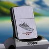 BẬT LỬA ZIPPO CHROME BÓNG TẦU CHIẾN ĐỜI VII NĂM 1991 ZL69