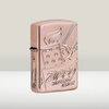 Bật Lửa Zippo 48768 – Zippo Script Collectible Armor Rose Gold Z327