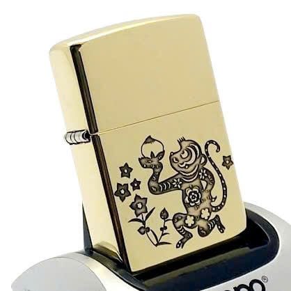 Bật Lửa Zippo Đồng Khối Khắc Tuổi Thân Con Khỉ - Chủ Đề 12 Con Giáp ZKB119