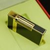 D175 -  Bật Lửa Dupont Sơn Mài Đen Trơn Mạ Vàng
