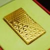 D182 -  Bật Lửa Dupont Mạ Vàng Vân Kim Cương