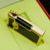 D180 -  Bật Lửa Dupont Sơn Mài Đen Mạ Vàng