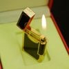 D180 -  Bật Lửa Dupont Sơn Mài Đen Mạ Vàng