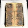 BẬT LỬA ZIPPO XUẤT NHẬT HỔ NỔI 4 MẶT ĐỒNG XI CHÁY NĂM 2014 - ZN87