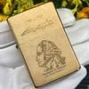 ZIPPO VINTAGE BRASS KHÔNG CHẶT GÓC CHỦ ĐỀ TỔNG THỐNG HOA KỲ RẤT HIẾM ĐỜI V LA MÃ SẢN XUẤT 1989 - ZQH9