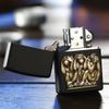 Bật Lửa Zippo Three Monkeys Black Matte Emblem 3 Con Khỉ 3 Không (Không Nghe, Không Nói, Không Nhìn) Z304