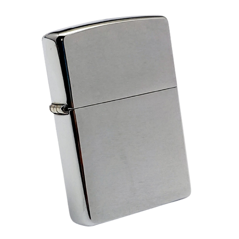 BẬT LỬA ZIPPO ĐỒNG KHỐI MẠ CHROME TRƠN PHAY XƯỚC ĐỜI V NĂM 1989 ZL505