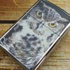 BẬT LỬA ZIPPO CHROME BÓNG SƠN HẤP NHIỆT CHỦ ĐỀ CÚ MÈO NĂM 2002 Z107