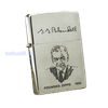 BẬT LỬA ZIPPO CHROME PHAY XƯỚC SƠN HẤP NHIỆT CHÂN DUNG CHỦ TỊCH HÃNG ZIPPO Z125