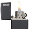 BẬT LỬA ZIPPO SƠN TĨNH ĐIỆN ĐEN LOGO ZIPPO Z134