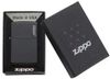 BẬT LỬA ZIPPO SƠN TĨNH ĐIỆN ĐEN LOGO ZIPPO Z134
