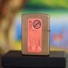 BẬT LỬA ZIPPO BRASS HOA VĂN SƠN ĐỎ NĂM 2015 Z17