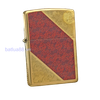 BẬT LỬA ZIPPO BRASS HOA VĂN SƠN ĐỎ NĂM 2015 Z17