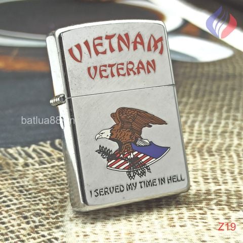 BẬT LỬA ZIPPO VIỆT NAM VETERAN NĂM 2002 Z19