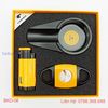BỘ BẬT LỬA KHÒ XÌ GÀ 3 TIA + DAO CẮT + GẠT TÀN ( CIGAR ) COHIBA CÁC MẦU BKDG-08