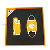 BỘ BẬT LỬA KHÒ XÌ GÀ 2 TIA + DAO CẮT ( CIGAR ) COHIBA CÁC MẦU BKD-06