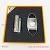 BỘ BẬT LỬA KHÒ XÌ GÀ 2 TIA + DAO CẮT ( CIGAR ) COHIBA CÁC MẦU BKD-06