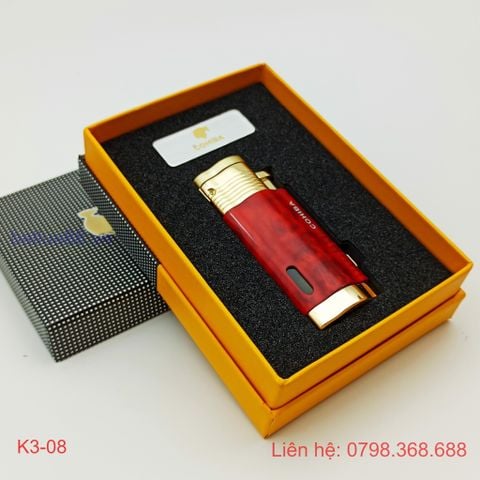 BẬT LỬA KHÒ XÌ GÀ ( CIGAR ) 3 TIA COHIBA NHIỀU MẦU K3-08