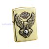 BẬT LỬA ZIPPO ĐỒNG KHỐI AMOR EMBLEM ĐẦU MÁY HARLEY DAVIDSION ĐẠI BÀNG ĐẦU LÂU BẢN GIỚI HẠN LOGO ĐỒNG ĐỎ ZN99