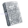 BẬT LỬA ZIPPO AMOR BẠC ĐÚC NGUYÊN KHỐI STERLING CHỦ ĐỀ RỒNG VÂN MÂY 5 MẶT ZB9