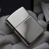 BẬT LỬA ZIPPO BẠC KHỐI STERLING BẢN ARMOR VỎ DẦY TRƠN BÓNG NĂM 2009 ZB53