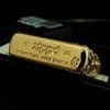 BẬT LỬA ZIPPO MẠ VÀNG BẢN AMOR VỎ DÀY KỲ LÂN TÀI LỘC MAY MẮN TRÊN NỀN HOA VĂN KÍN 5 MẶT - ZN106