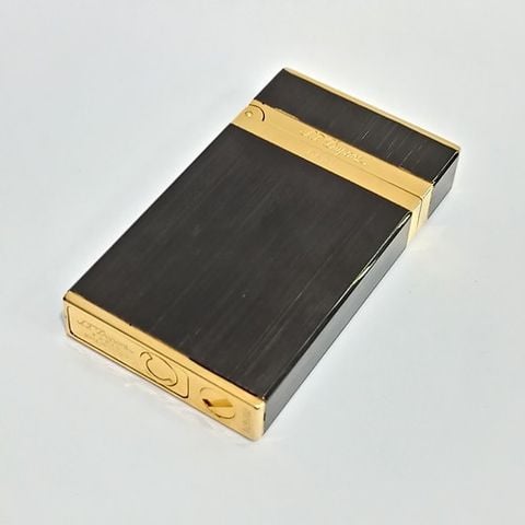 BẬT LỬA DUPONT XĂNG NHÁM ĐEN VIỀN VÀNG DX11