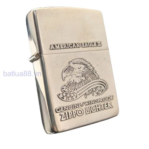 ZCU7 – ZIPPO MẠ BẠC ĐẠI BÀNG ĐẮP NỔI ĐỜI VII LA MÃ CHỮ XÉO SẢN XUẤT NĂM 1991 BẢN CHỦ ĐỀ RẤT HIẾM – ĐÃ QUA SỬ DỤNG