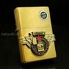 BẬT LỬA ZIPPO BRASS EMBLEM ĐAI LOGO BẬT LỬA ZIPPO ĐỜI XIV LA MÃ SẢN XUẤT NĂM 1998 - ZL264