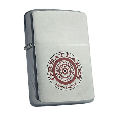 Bật Lửa ZIPPO Cổ  Sản Xuất Năm 1961 Đời Chữ Xéo 5 Chấm Chủ Đề  GREAT LAKES - ZC43