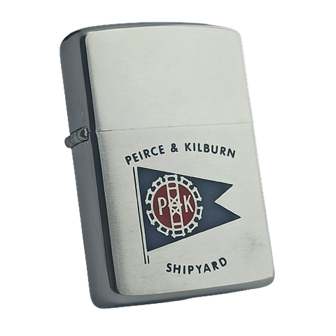 Bật Lửa ZIPPO Cổ  Sản Xuất Năm 1965 Đời Chữ Xéo 1 Chấm Chủ Đề  PEIRCE & KILBURN - ZC45
