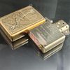 BẬT LỬA ZIPPO MỸ ĐẠI BÀNG EAGLES DARE BRUSHED BRASS - Z186