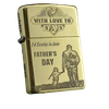 BẬT LỬA ZIPPO ARMOR VỎ DẦY KHẮC CHA CON Ý NGHĨA 4 MẶT ZKB86