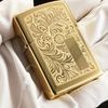 BẬT LỬA ZIPPO VENETIAN HOA VĂN Ý CỔ ĐIỂN BRASS Z39