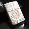 BẬT LỬA  ZIPPO DÁN NGỌC LAM PHONG CÁCH ẤN ĐỘ - ZN29