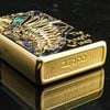 BẬT LỬA ZIPPO ĐÔI CÁNH THIÊN THẦN KHẢM XÀ CỪ MẠ VÀNG TOÀN THÂN ZN120