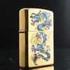 BẬT LỬA ZIPPO RỒNG VÀNG VÂN MÂY KHẢM XÀ CỪ MẠ VÀNG TOÀN THÂN ZN119