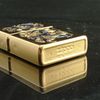 BẬT LỬA ZIPPO RỒNG VÀNG VÂN MÂY KHẢM XÀ CỪ MẠ VÀNG TOÀN THÂN ZN119